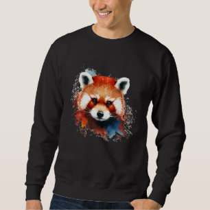 Cute Red Panda for Red Panda  Colorful rainbow col Sweatshirt