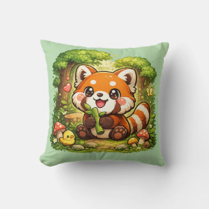 Cute Red Panda Kawaii Cushion Pillow