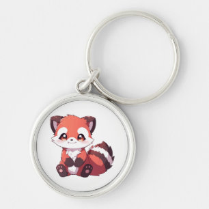 cute red panda keychain