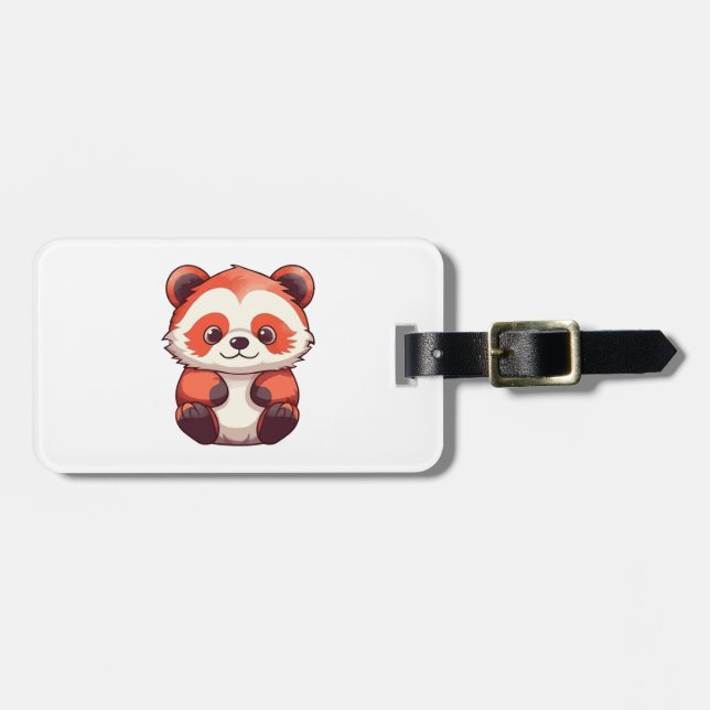 Cute Red Panda  Luggage Tag (Front Horizontal)