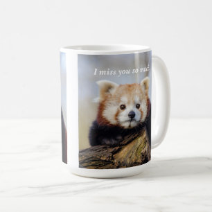 Cute Red Panda Miss You So Much  Coffee Mug