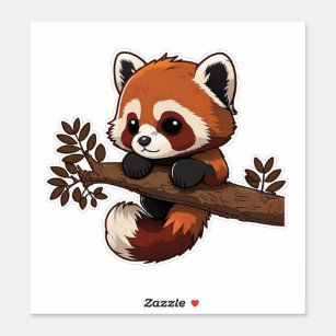 cute chibi red panda
