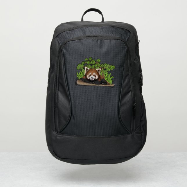 Cute Red Panda Port Authority® Backpack (Front)