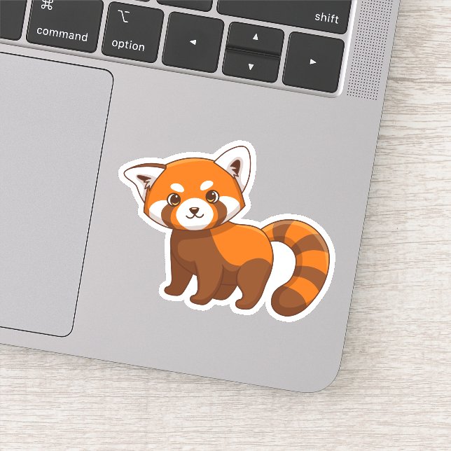 Cute Red Panda Sticker (Detail)