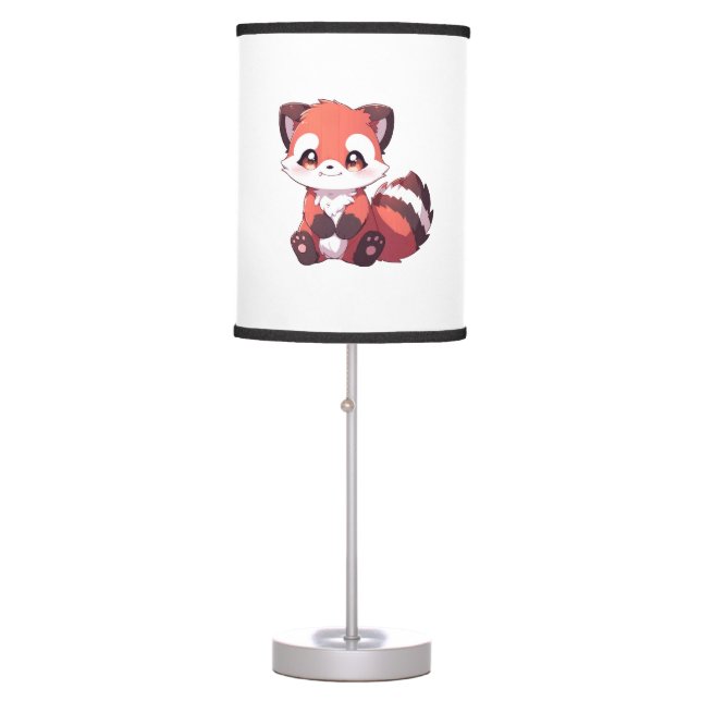  cute red panda table lamp (Front)