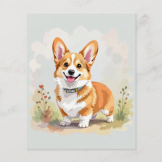 Cute Red Pembroke Welsh Corgi Dog