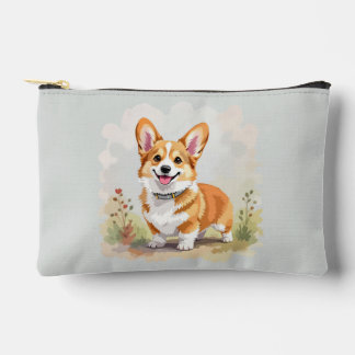 Cute Red Pembroke Welsh Corgi Dog Accessory Pouch