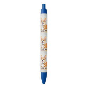 Cute Red Pembroke Welsh Corgi Dog Pen