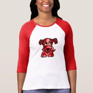 Cute red pixel art puppy dog T-Shirt