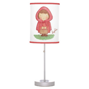 Cute Red Riding Hood Girls Room Decor Personalized Table Lamp