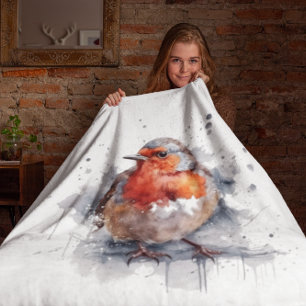 Robin fleece blanket deals