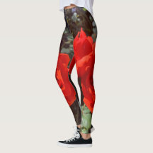 Cute red rose Leggings