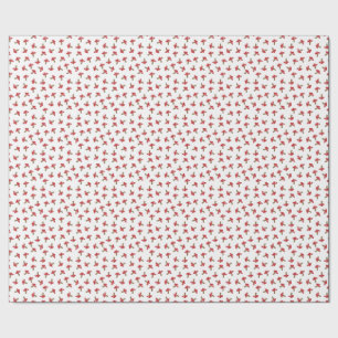 Cute Red Spotted Mushrooms Wrapping Paper