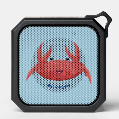 Cute red spotty crab cartoon illustration bluetooth speaker