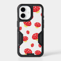 Cute Red Spotty Toadstool Mushrooms Pattern