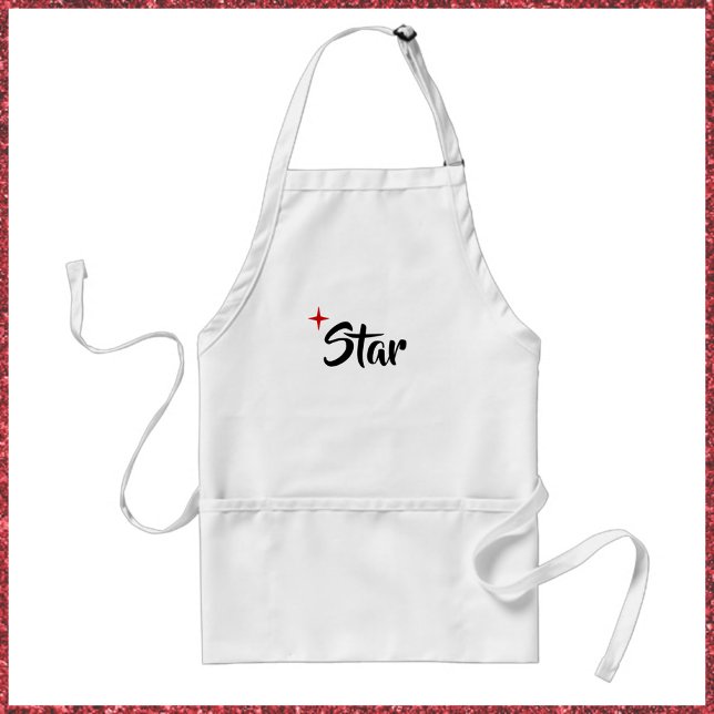 Cute Red Star Apron (Creator Uploaded)
