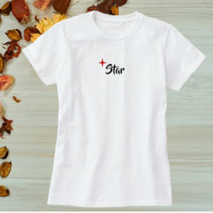 Cute Red Star T-Shirt for Divas