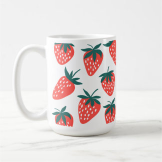 Cute Red Strawberry Fruit For Strawberries  Mug