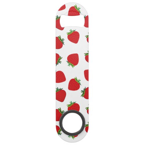 Cute red strawberry pattern bar key
