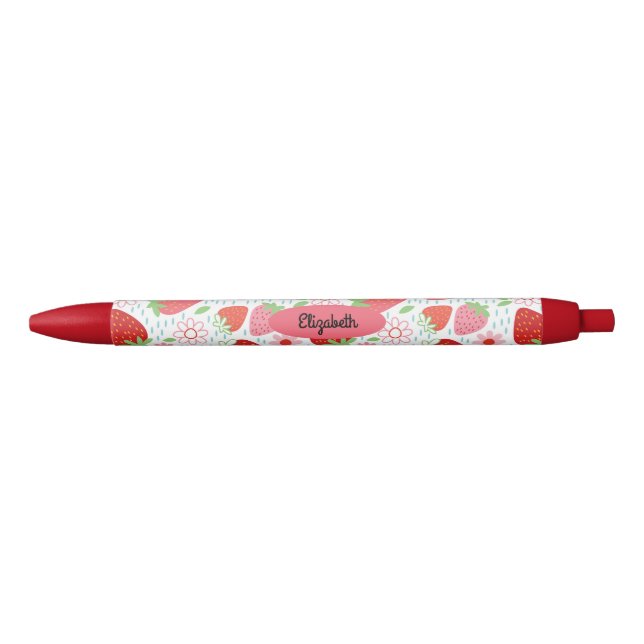 Cute Red Strawberry Pattern Pen (Front)