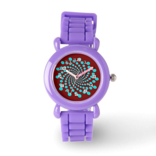 Cute Red Time Travelers Kids Watch