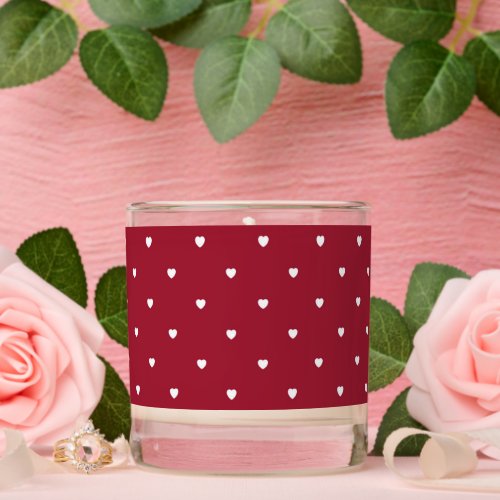Cute Red Valentines Day Heart Scented Candle