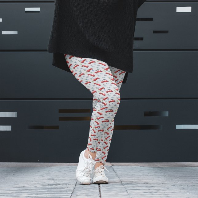 Cute Red Vintage Car Christmas Pajama Pants (Creator Uploaded)