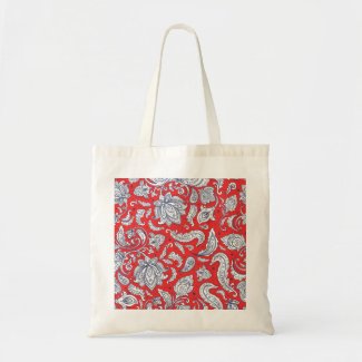 Cute red vintage flowers patterns