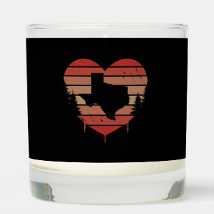Cute Red Vintage Heart Texas Valentine Day Love Scented Candle