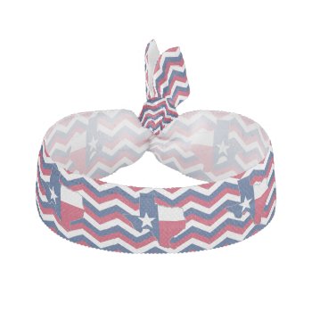 Cute Red White & Blue Texas Hair Tie For Texans by Classicville at Zazzle