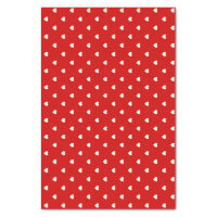 Red and White Hearts Valentine's Day Tissue Paper