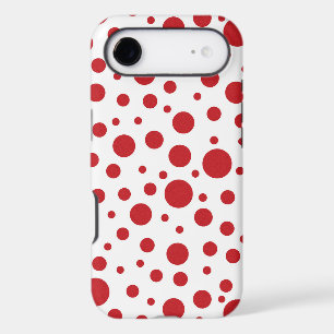 Cute red white polka dot pattern iPhone 17 air case