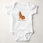  Cute Red WOLF- Animal lover - Nature - Baby Bodysuit