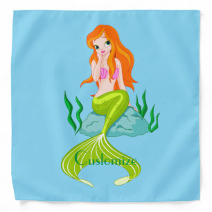 Cute Redheaded Mermaid Thunder_Cove Bandana