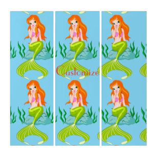 Cute Redheaded Mermaid Thunder_Cove Triptych