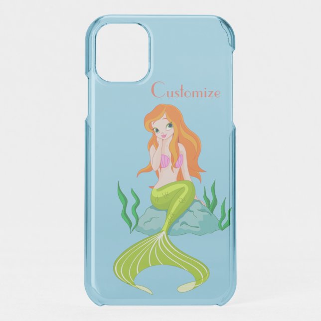 Cute Redheaded Mermaid Thunder_Cove Uncommon iPhone Case (Back)
