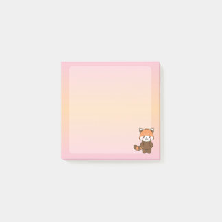 cute redpanda post-it notes