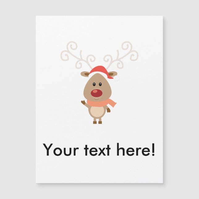 Cute reindeer cartoon (Front)