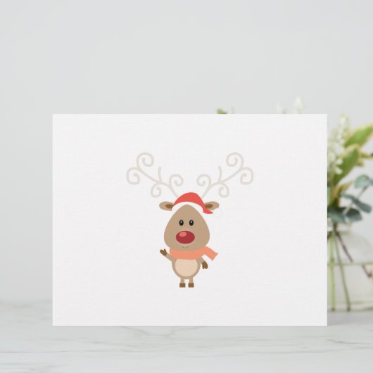 Cute reindeer cartoon (Standing Front)