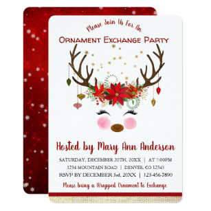 Ornament Exchange Party Invitations 9