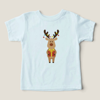 Cute Reindeer Christmas Toddler Shirt