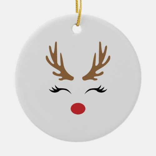 Cute Reindeer Christmas Tree Ornament