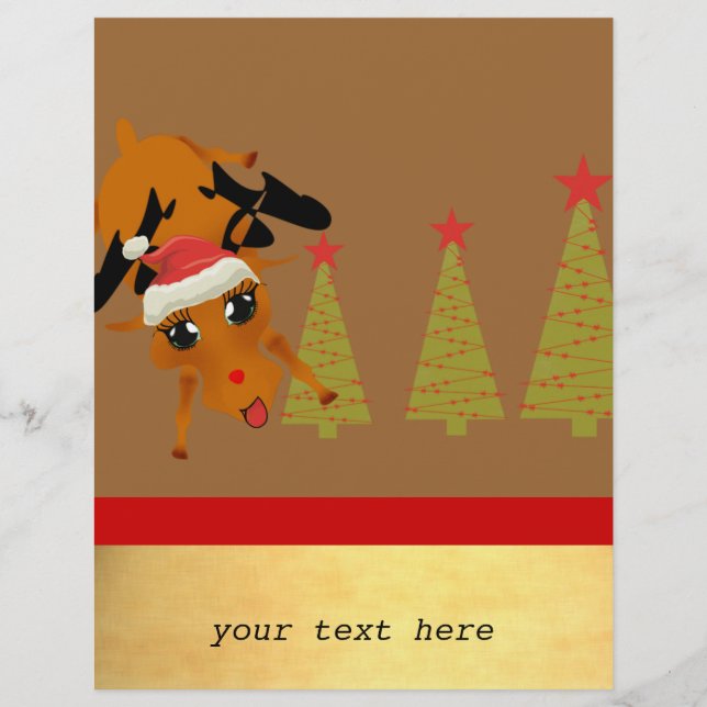 Cute Reindeer Flyer (Front)