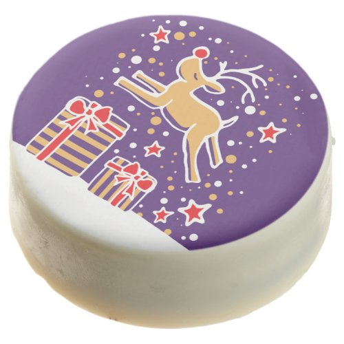 Cute reindeer graphic art Christmas holiday oreos