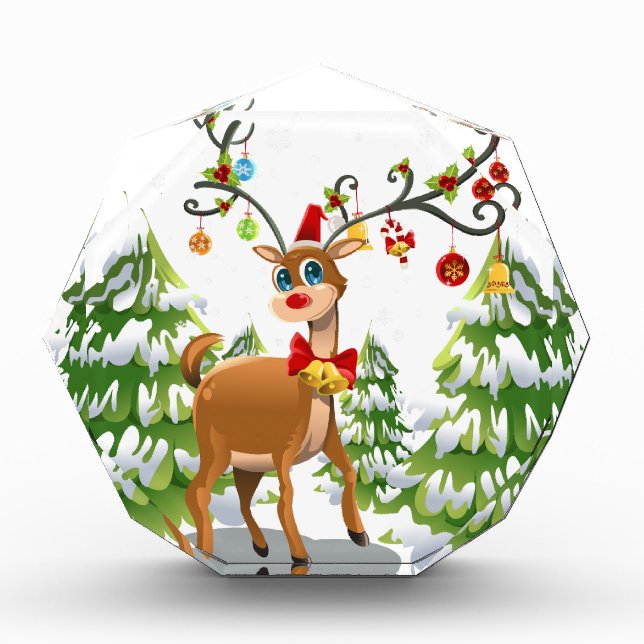 Cute Reindeer in the Snow Award (Front)