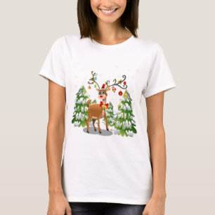 Cute Reindeer in the Snow T-Shirt