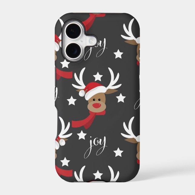 Cute Reindeer Joy Iphone Case (Back)