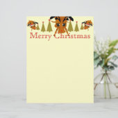 Cute Reindeer LetterHead (Standing Front)