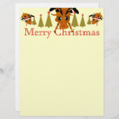 Cute Reindeer LetterHead (Front/Back)