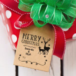 Cute Reindeer Merry Christmas with love  Rubber Stamp<br><div class="desc">This christmas design features a cute reindeer family with couple names.</div>
